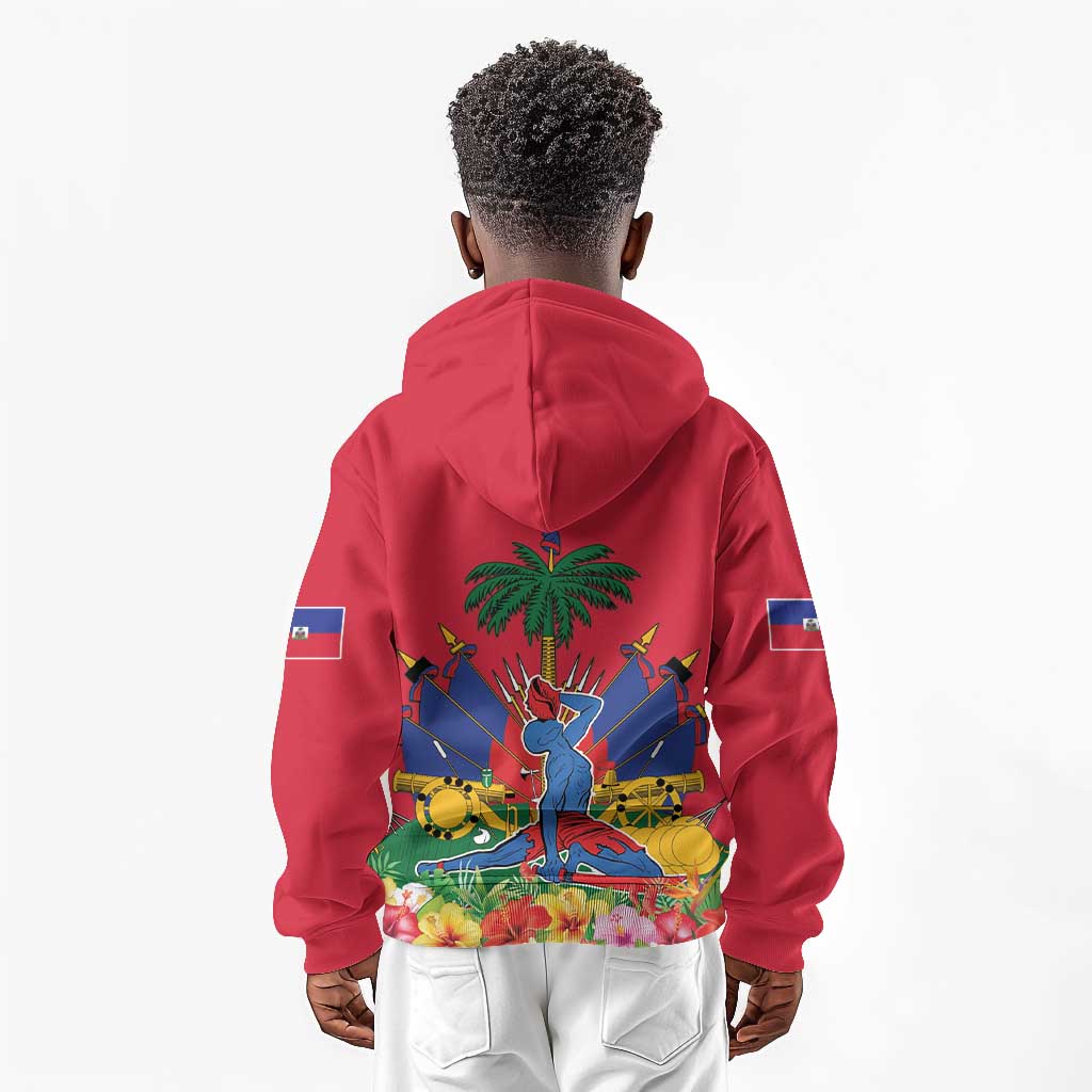 Afro-Haitians Independence Day Kid Hoodie Le Marron Inconnu Unity Makes Strength - African Pride