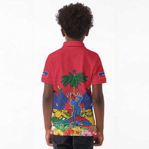 Afro-Haitians Independence Day Kid Polo Shirt Le Marron Inconnu Unity Makes Strength - African Pride