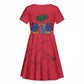 Afro-Haitians Independence Day Kid Short Sleeve Dress Le Marron Inconnu Unity Makes Strength - African Pride