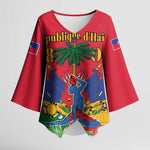 Afro-Haitians Independence Day Kimono Sleeve Blouse Le Marron Inconnu Unity Makes Strength