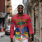 Afro-Haitians Independence Day Long Sleeve Button Shirt Le Marron Inconnu Unity Makes Strength - African Pride