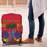 Afro-Haitians Independence Day Luggage Cover Le Marron Inconnu Unity Makes Strength - African Pride