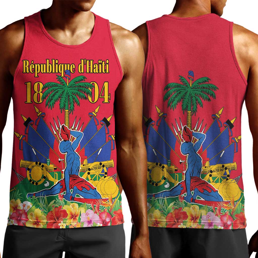 Afro-Haitians Independence Day Men Tank Top Le Marron Inconnu Unity Makes Strength - African Pride