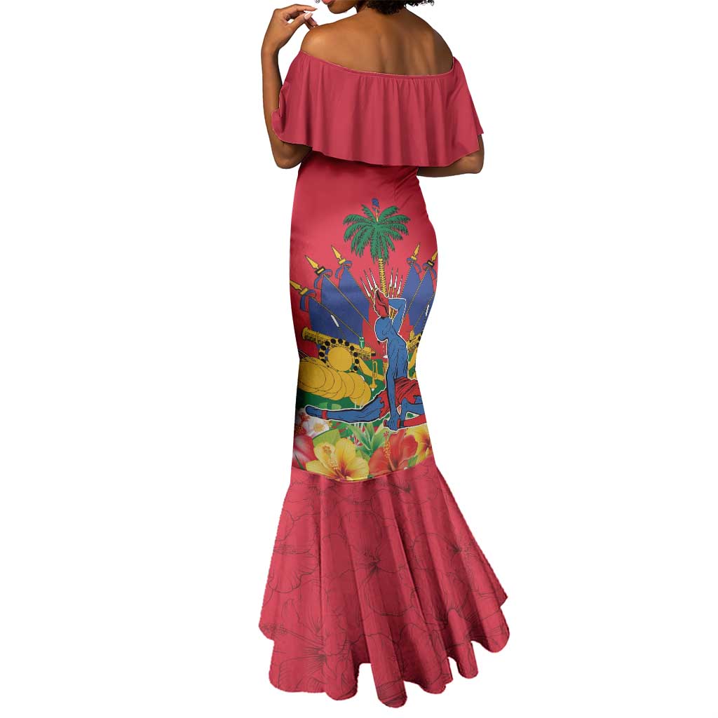 Afro-Haitians Independence Day Mermaid Dress Le Marron Inconnu Unity Makes Strength - African Pride