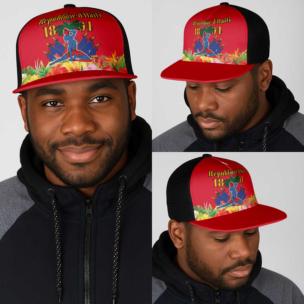 Afro-Haitians Independence Day Mesh Trucker Cap Le Marron Inconnu Unity Makes Strength - African Pride
