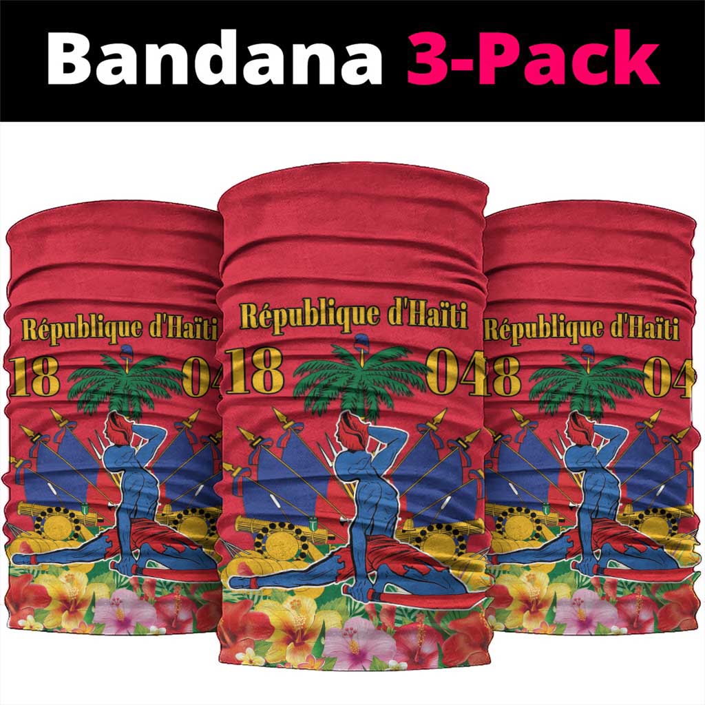 Afro-Haitians Independence Day Neck Gaiter Le Marron Inconnu Unity Makes Strength - African Pride