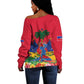 Afro-Haitians Independence Day Off Shoulder Sweater Le Marron Inconnu Unity Makes Strength - African Pride
