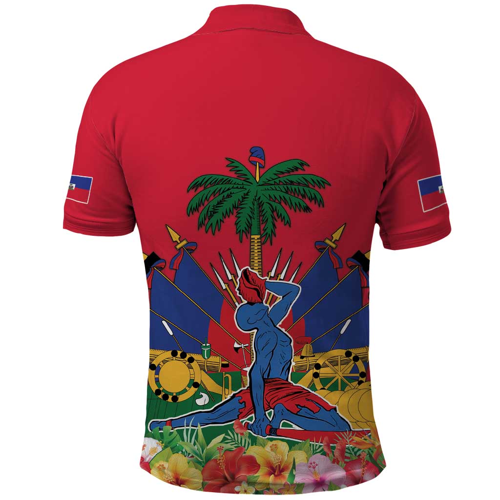 Afro-Haitians Independence Day Polo Shirt Le Marron Inconnu Unity Makes Strength - African Pride