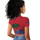Afro-Haitians Independence Day Raglan Cropped T shirt Le Marron Inconnu Unity Makes Strength - African Pride