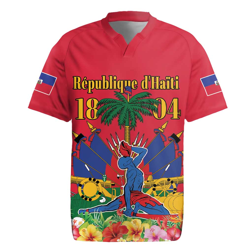Afro-Haitians Independence Day Rugby Jersey Le Marron Inconnu Unity Makes Strength - African Pride