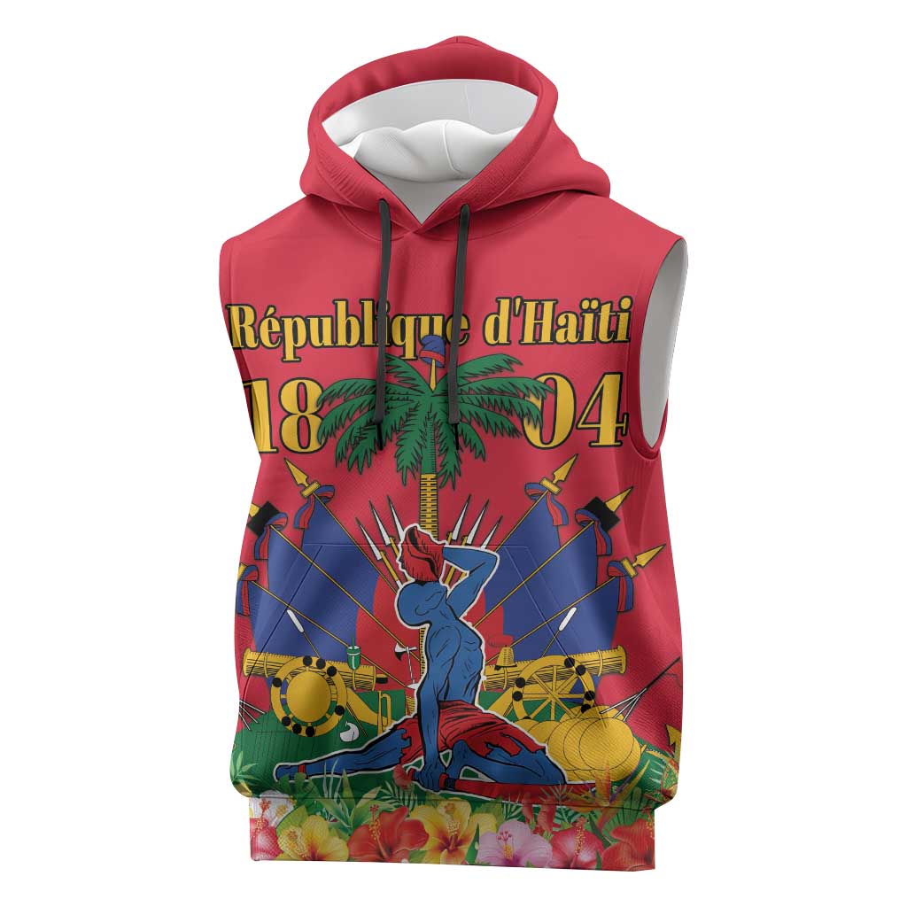 Afro-Haitians Independence Day Sleeveless Hoodie Le Marron Inconnu ...