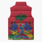 Afro-Haitians Independence Day Sleeveless Puffer Jacket Le Marron Inconnu Unity Makes Strength