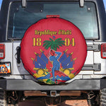 Afro-Haitians Independence Day Spare Tire Cover Le Marron Inconnu Unity Makes Strength - African Pride