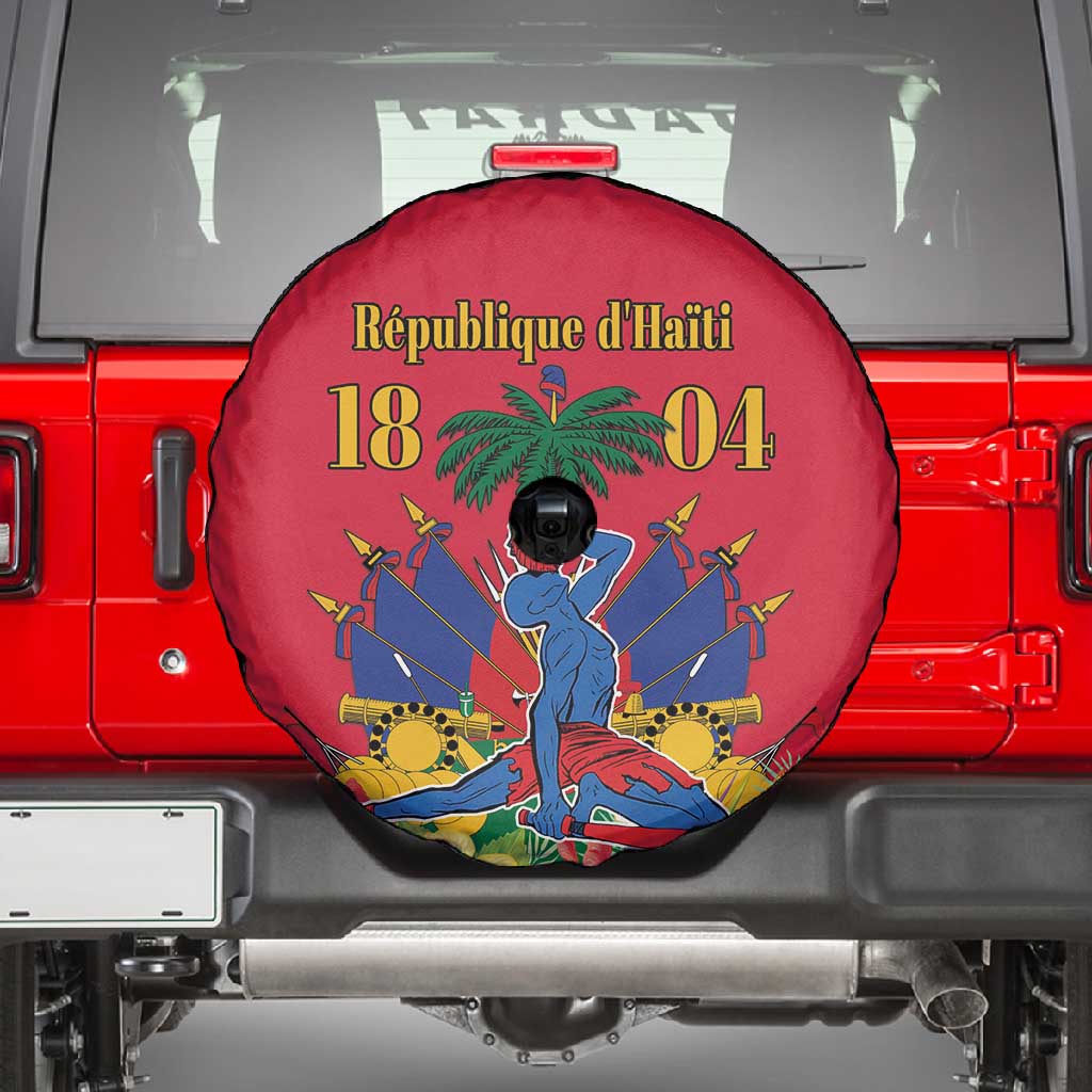 Afro-Haitians Independence Day Spare Tire Cover Le Marron Inconnu Unity Makes Strength - African Pride