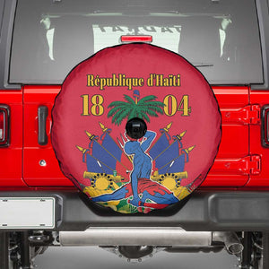 Afro-Haitians Independence Day Spare Tire Cover Le Marron Inconnu Unity Makes Strength - African Pride
