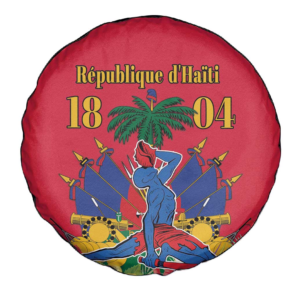 Afro-Haitians Independence Day Spare Tire Cover Le Marron Inconnu Unity Makes Strength - African Pride