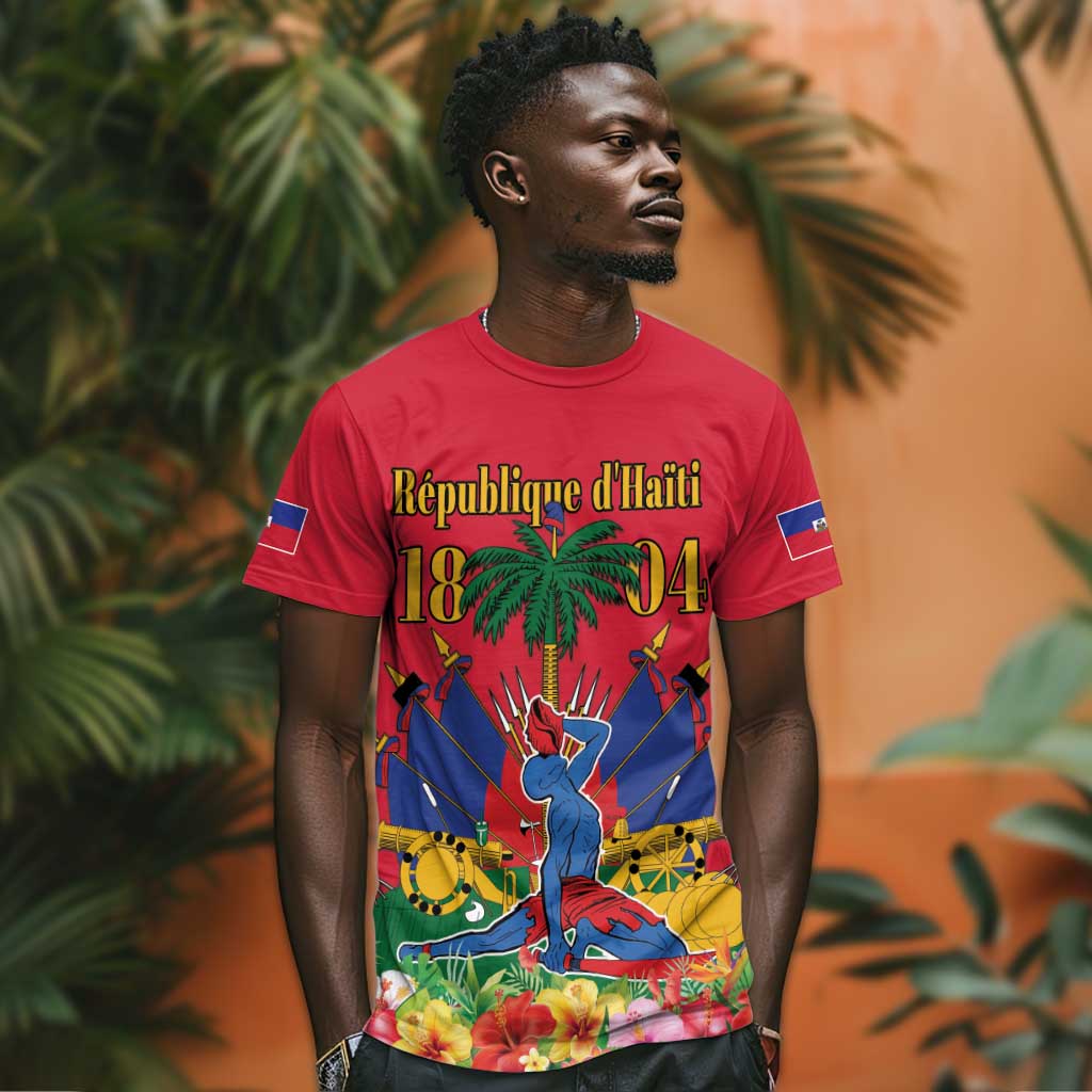 Afro-Haitians Independence Day T shirt Le Marron Inconnu Unity Makes Strength - African Pride