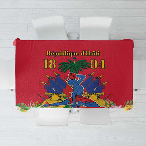 Afro-Haitians Independence Day Tablecloth Le Marron Inconnu Unity Makes Strength - African Pride