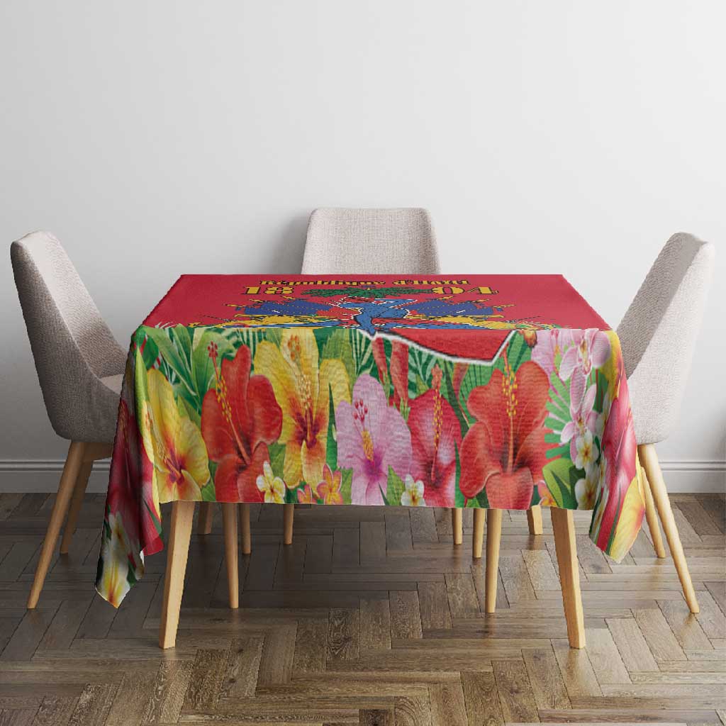 Afro-Haitians Independence Day Tablecloth Le Marron Inconnu Unity Makes Strength - African Pride