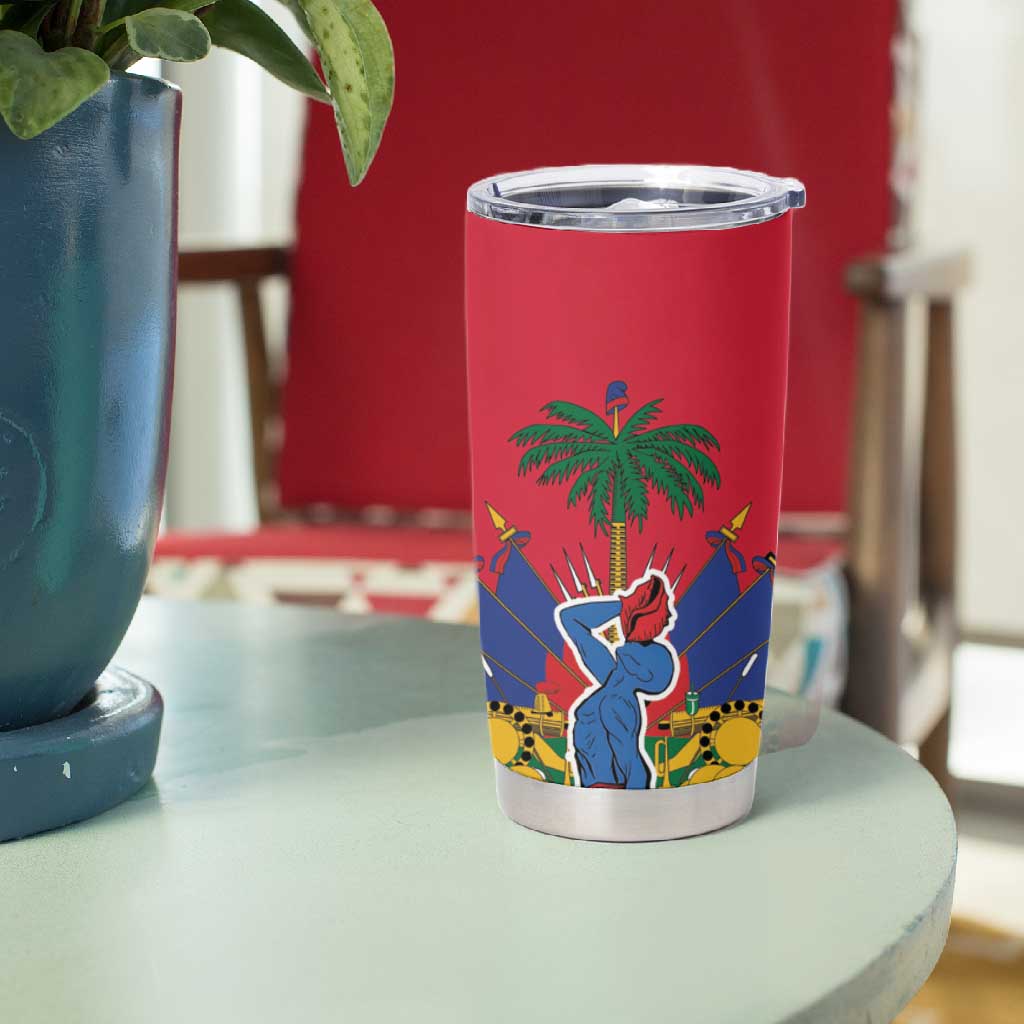 Afro-Haitians Independence Day Tumbler Cup Le Marron Inconnu Unity Makes Strength - African Pride