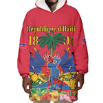 Afro-Haitians Independence Day Wearable Blanket Hoodie Le Marron Inconnu Unity Makes Strength - African Pride