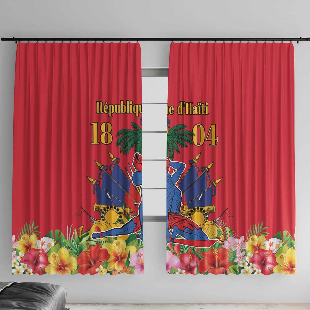 Afro-Haitians Independence Day Window Curtain Le Marron Inconnu Unity Makes Strength - African Pride