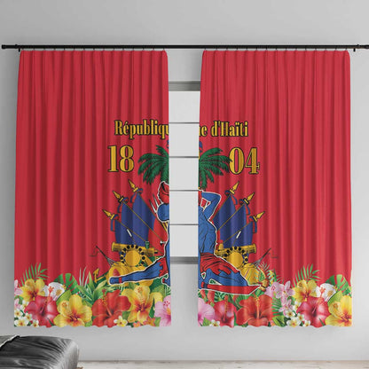 Afro-Haitians Independence Day Window Curtain Le Marron Inconnu Unity Makes Strength - African Pride