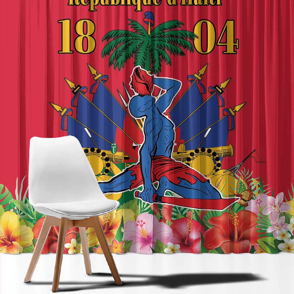 Afro-Haitians Independence Day Window Curtain Le Marron Inconnu Unity Makes Strength - African Pride
