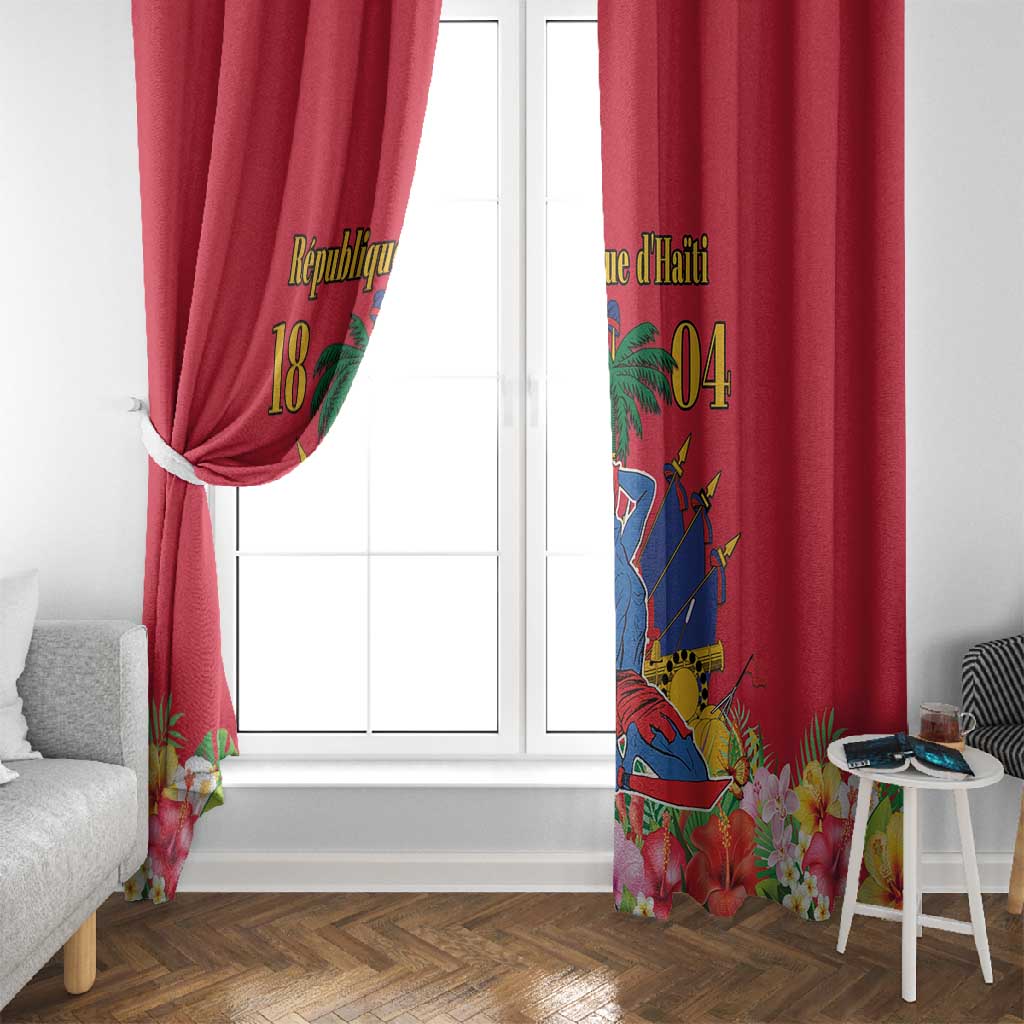 Afro-Haitians Independence Day Window Curtain Le Marron Inconnu Unity Makes Strength - African Pride