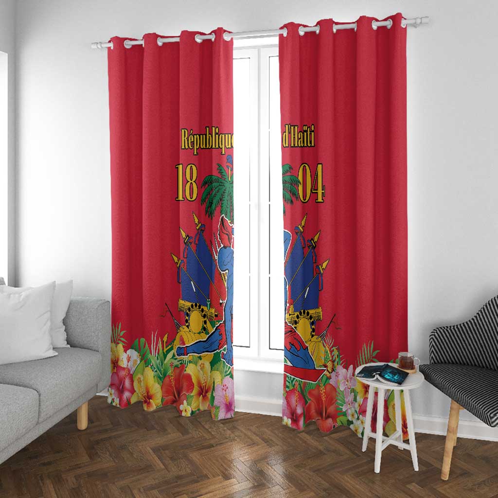 Afro-Haitians Independence Day Window Curtain Le Marron Inconnu Unity Makes Strength - African Pride