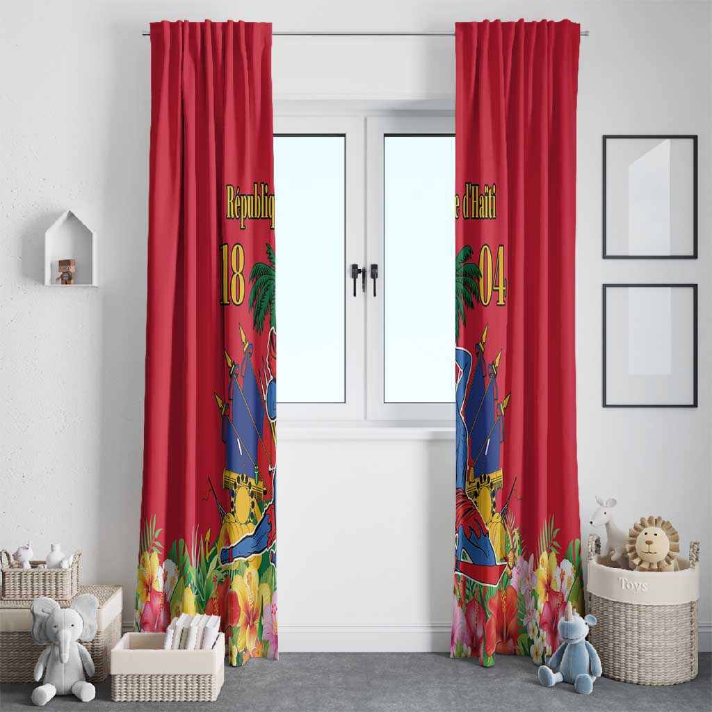 Afro-Haitians Independence Day Window Curtain Le Marron Inconnu Unity Makes Strength - African Pride