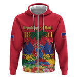 Afro-Haitians Independence Day Zip Hoodie Le Marron Inconnu Unity Makes Strength - African Pride