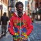 Afro-Haitians Independence Day Zip Hoodie Le Marron Inconnu Unity Makes Strength - African Pride