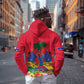 Afro-Haitians Independence Day Zip Hoodie Le Marron Inconnu Unity Makes Strength - African Pride