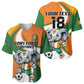 Custom Ivory Coast Football Baseball Jersey Les Elephants Mascot LT18