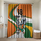 Custom Ivory Coast Football Bathroom Set Les Elephants Mascot - African Pride