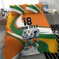 Custom Ivory Coast Football Bedding Set Les Elephants Mascot - African Pride