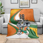Custom Ivory Coast Football Blanket Les Elephants Mascot - African Pride