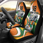 Custom Ivory Coast Football Car Seat Cover Les Elephants Mascot - African Pride