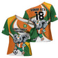 Custom Ivory Coast Football Cross Shoulder Shirt Les Elephants Mascot - African Pride