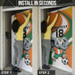 Custom Ivory Coast Football Door Cover Les Elephants Mascot - African Pride