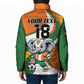 Custom Ivory Coast Football Padded Jacket Les Elephants Mascot - African Pride