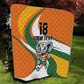 Custom Ivory Coast Football Quilt Les Elephants Mascot - African Pride
