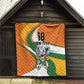 Custom Ivory Coast Football Quilt Les Elephants Mascot - African Pride