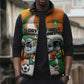 Custom Ivory Coast Football Sleeveless Puffer Jacket Les Elephants Mascot - African Pride