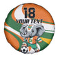 Custom Ivory Coast Football Spare Tire Cover Les Elephants Mascot - African Pride