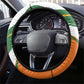 Ivory Coast Football Steering Wheel Cover Les Elephants Mascot - African Pride