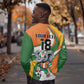 Custom Ivory Coast Football Sweatshirt Les Elephants Mascot - African Pride