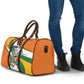Custom Ivory Coast Football Travel Bag Les Elephants Mascot - African Pride