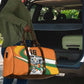 Custom Ivory Coast Football Travel Bag Les Elephants Mascot - African Pride